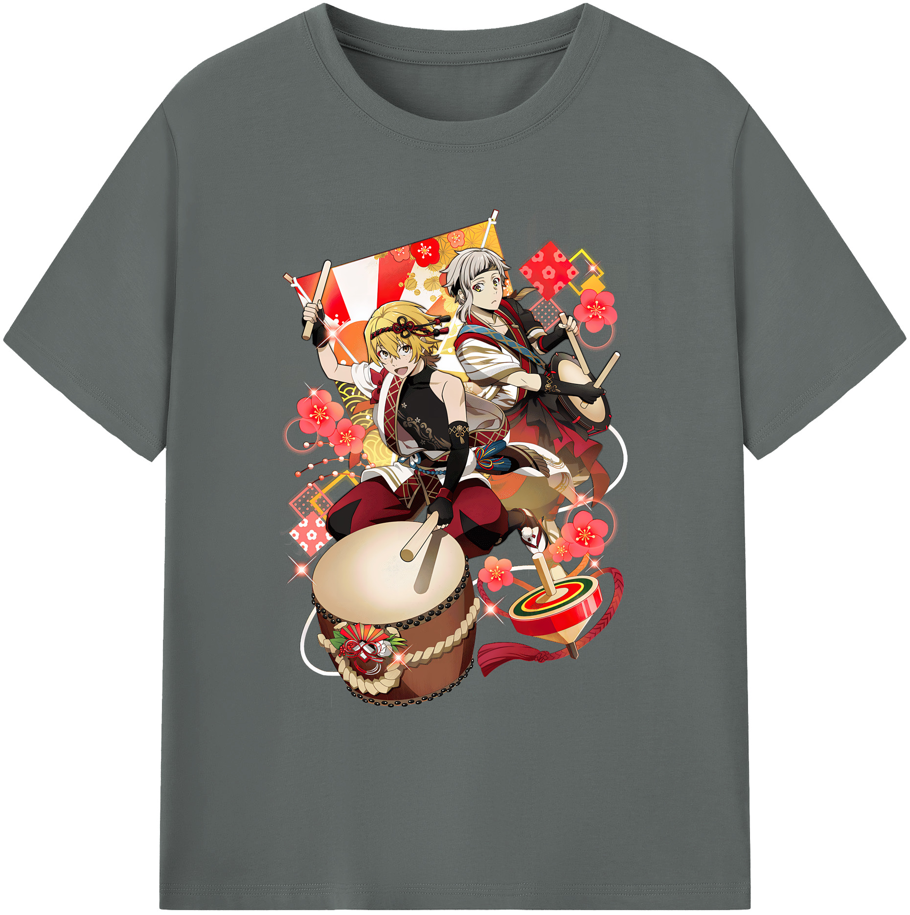 （画像用） 文豪ストレイドッグス Bungo Stray Dogs 綿100％ メンズ半袖Tシャツ｜肌触りやわらか＆通気性